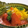 Harcsával töltött paprika főtt burgonyával